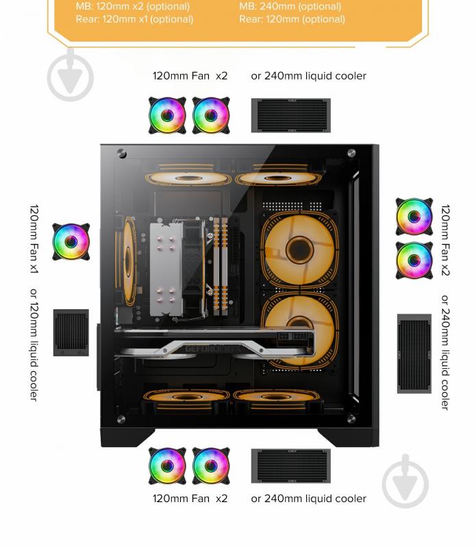 Корпус GameMax без БП Infinity Mini Black - фото 14 Корпус GameMax без БП Infinity Mini Black - фото 14