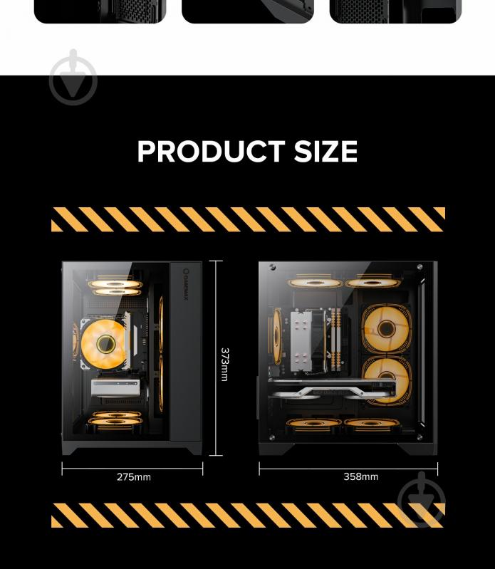 Корпус GameMax без БП Infinity Mini Black - фото 11 Корпус GameMax без БП Infinity Mini Black - фото 11