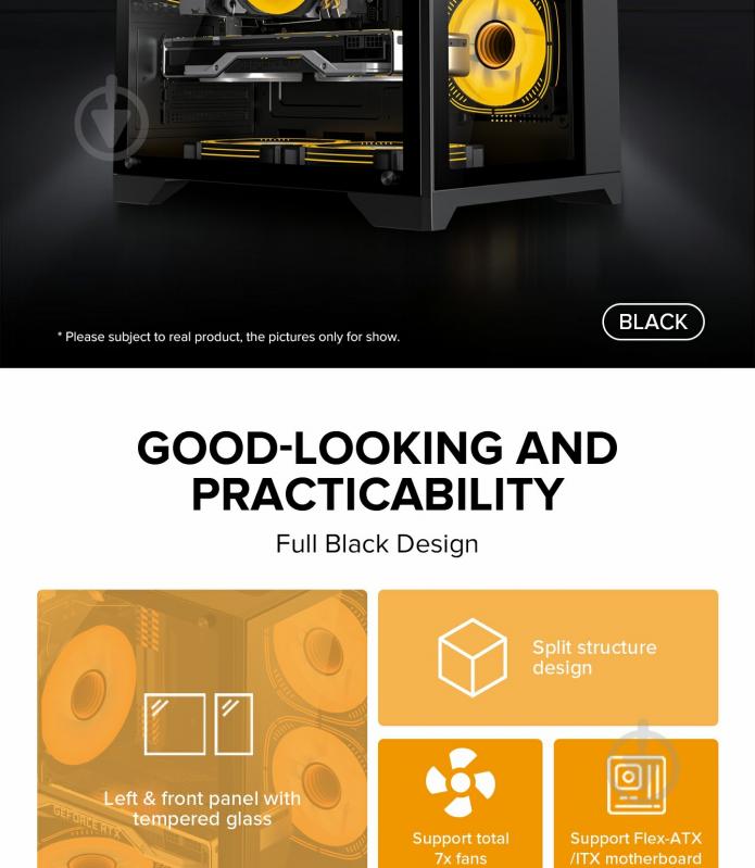 Корпус GameMax без БП Infinity Mini Black - фото 20 Корпус GameMax без БП Infinity Mini Black - фото 20