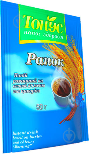 Розчинний напій Золоте зерно Ранок "Тонус" 50 г - фото 1