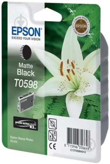 Картридж Epson  T0598 Matte Black C13T05984010 черный матовый C13T05984010 - фото 1
