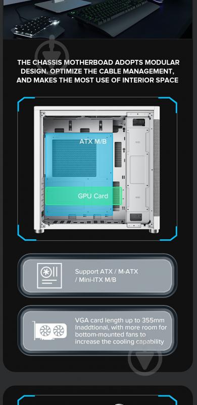 Корпус GameMax без БП MeshBox PRO WT - фото 15