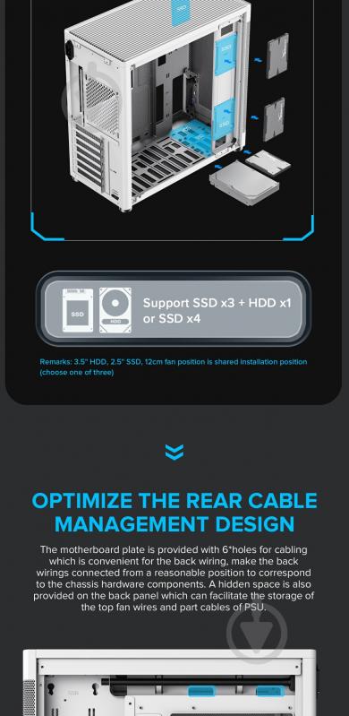 Корпус GameMax без БП MeshBox PRO WT - фото 13