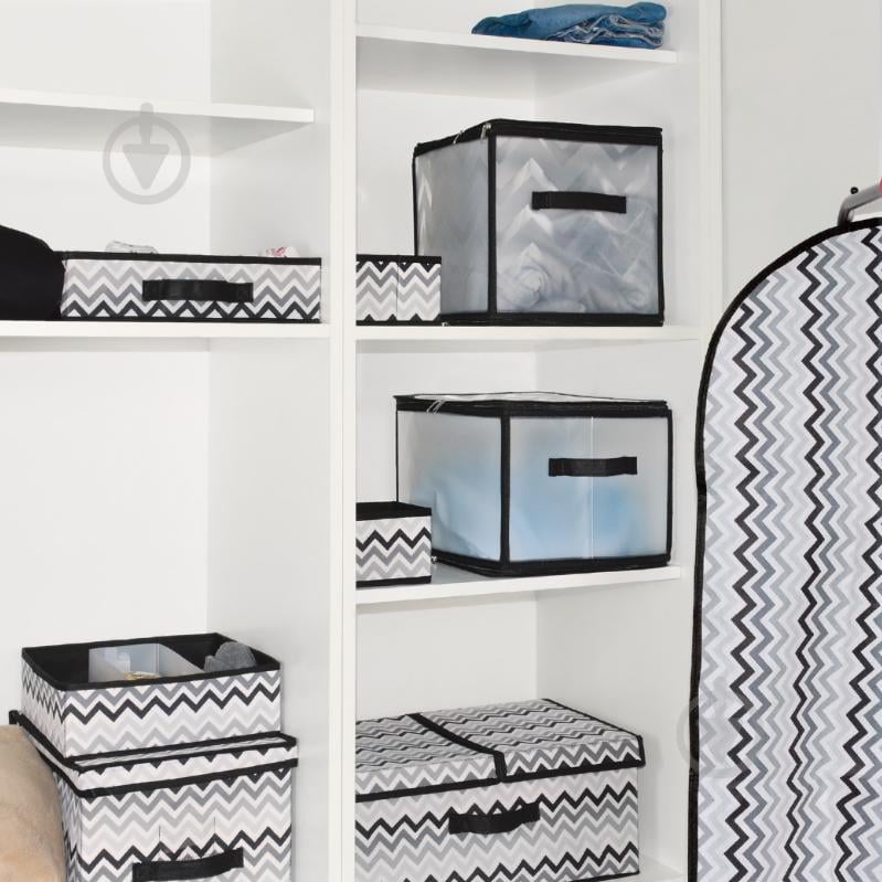 Короб для зберігання Homax біло-чорний 250x300x400 мм - фото 7 Короб для зберігання Homax біло-чорний 250x300x400 мм - фото 7