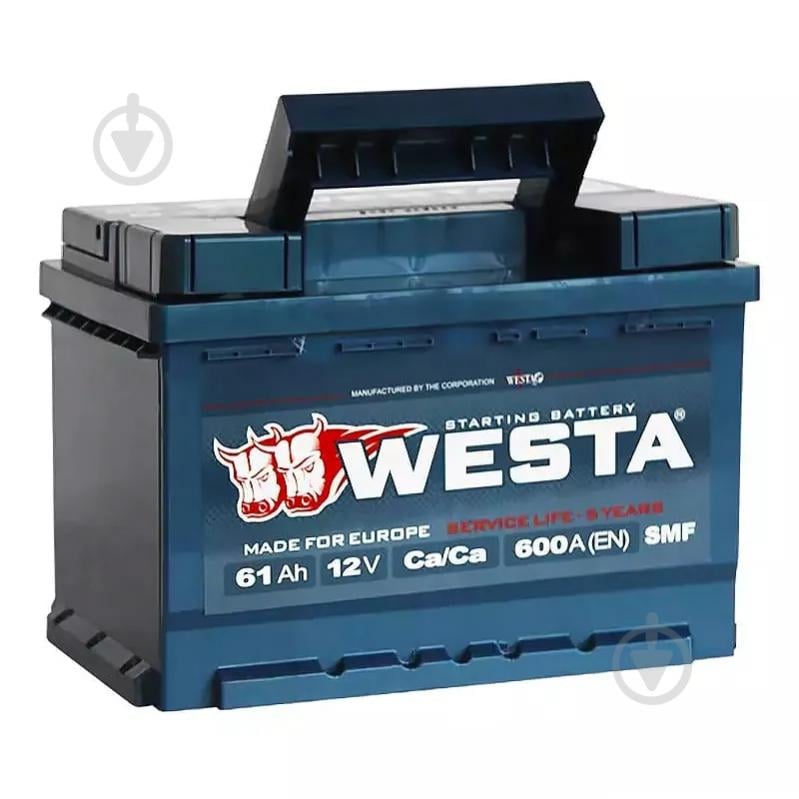 Аккумулятор автомобильный Westa 61Ah 600A 12V «+» слева (WPR611) - фото 2