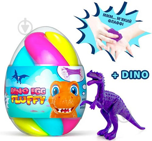 Ароматная слизь-лизун OKTO Fluffy Dino Egg 140 мл 80091 - фото 1