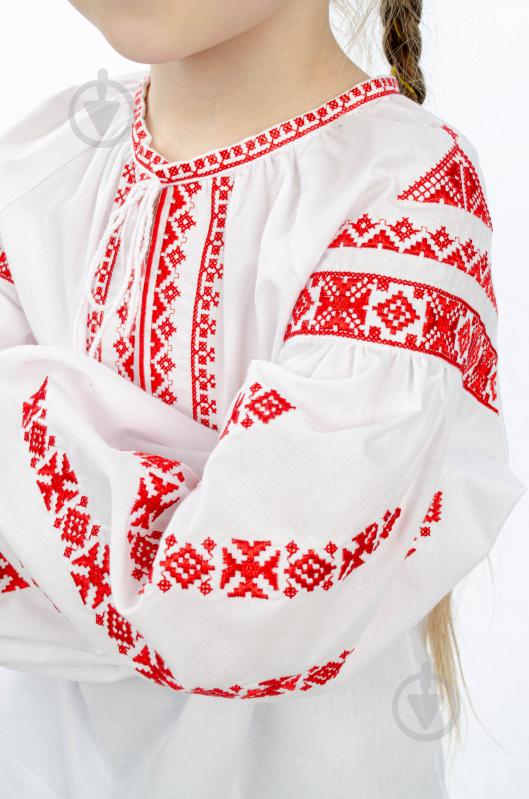 Вышиванка для девочек Эдельвика 393-23/09 р.134 белый 393-23/09 - фото 3