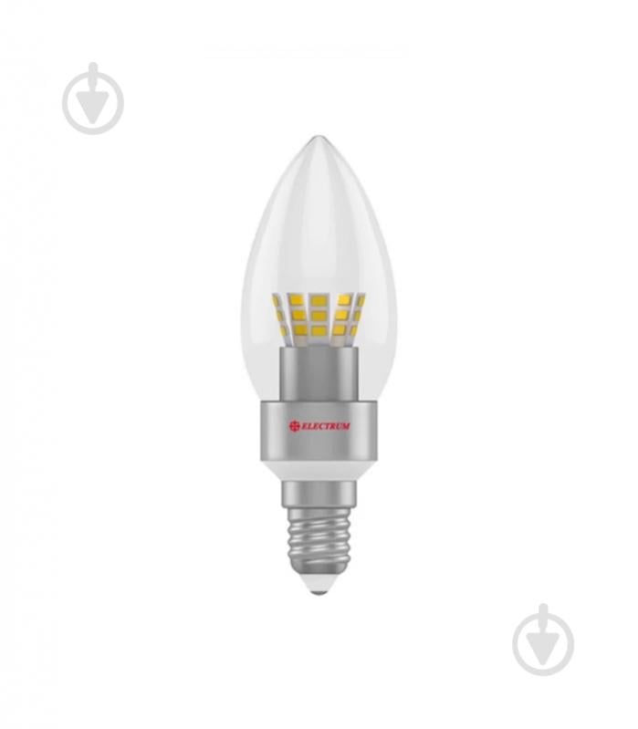 Лампа світлодіодна Electrum 5 Вт C37 матова E14 220 В 4000 К A-LC-0025 - фото 1