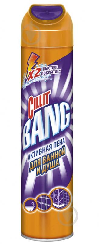 Засіб Cillit Bang для ванної та душа Активна піна 0,6 л - фото 1