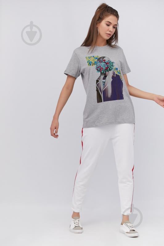 Футболка YAPPI Oversize WG3085 р.M серый - фото 2