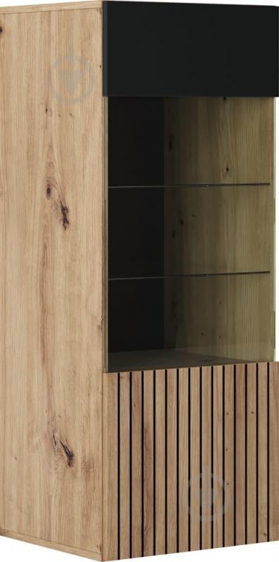 Вітрина Світ Меблів Зара 1152х452х370 мм дуб артізан / антрацит - фото 1 Вітрина Світ Меблів Зара 1152х452х370 мм дуб артізан / антрацит - фото 1