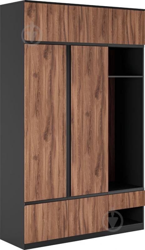 Прихожая Світ Меблів Фрида 2405х1500х520 мм черный - фото 1