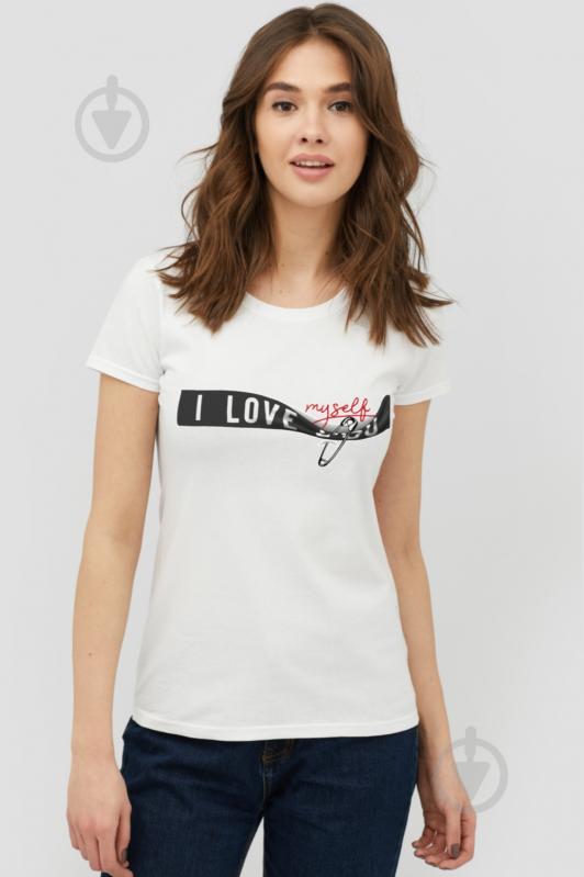 Футболка YAPPI Basic 1702241 р.M белый - фото 1 Футболка YAPPI Basic 1702241 р.M белый - фото 1