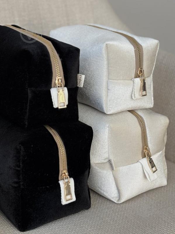 Косметичка MISO accessory средняя молочная - фото 3