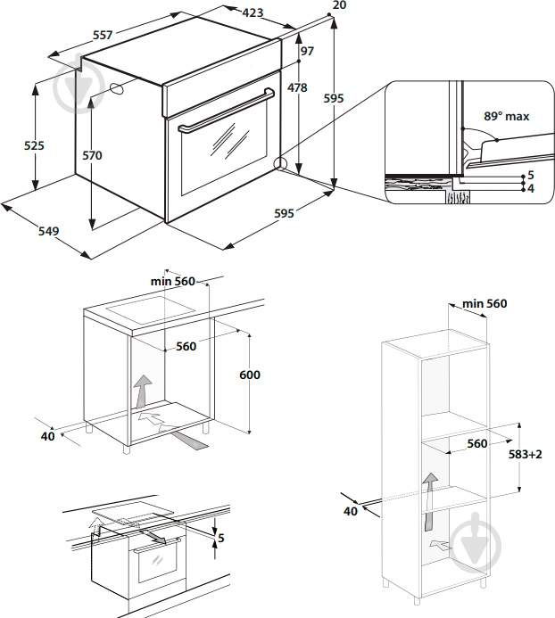 Духовой шкаф Indesit IFW 6530 IX - фото 7