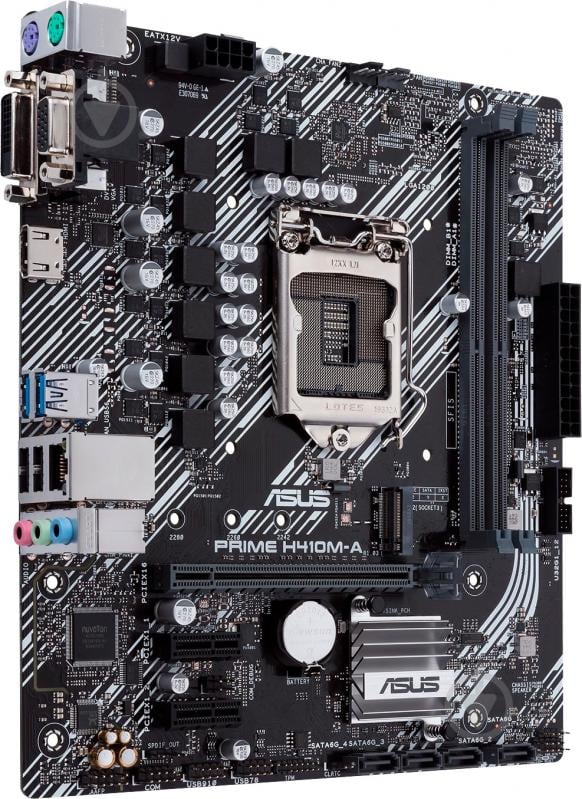 Материнская плата Asus PRIME H410M-A/CSM (Socket 1200, micro ATX) - фото 3