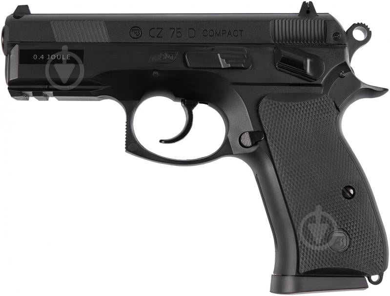 Пістолет страйкбольний ASG CZ 75D Compact Spring - фото 1