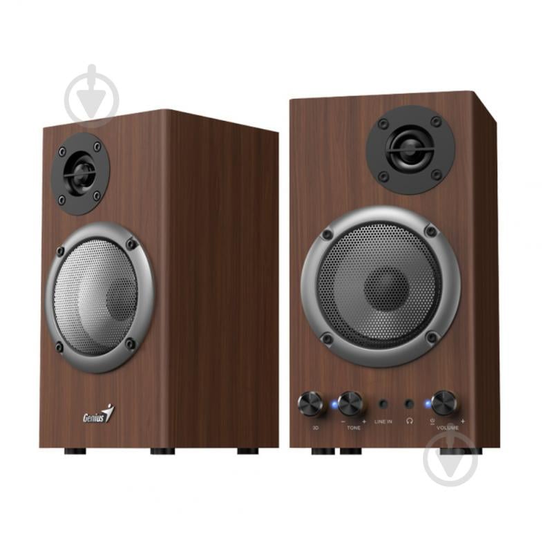 Акустическая система Genius SP-HF500B 2.0 brown - фото 2