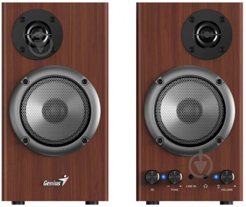 Акустическая система Genius SP-HF500B 2.0 brown - фото 1