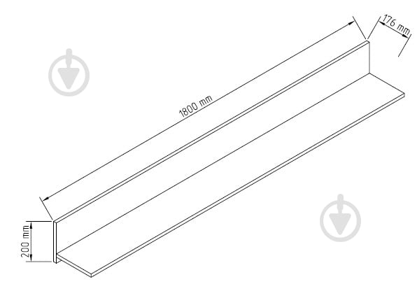 Полиця декоративна Світ Меблів Зара 1,8 1800x200 мм - фото 3 Полиця декоративна Світ Меблів Зара 1,8 1800x200 мм - фото 3