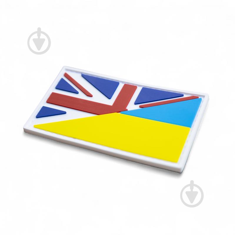 Шеврон-патч Brand Element ПВХ "Флаг Укр/Британия" - фото 4 Шеврон-патч Brand Element ПВХ "Флаг Укр/Британия" - фото 4