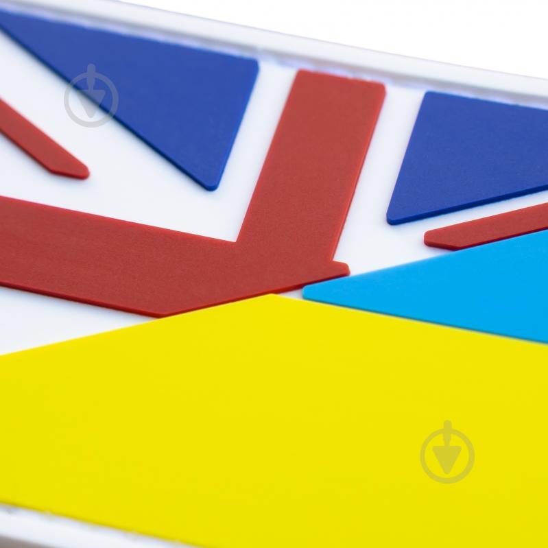 Шеврон-патч Brand Element ПВХ "Флаг Укр/Британия" - фото 2 Шеврон-патч Brand Element ПВХ "Флаг Укр/Британия" - фото 2