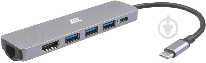 Док-станція 2E USB-C Slim Aluminum Multi-Port 6in1 (2EW-2684) - фото 1