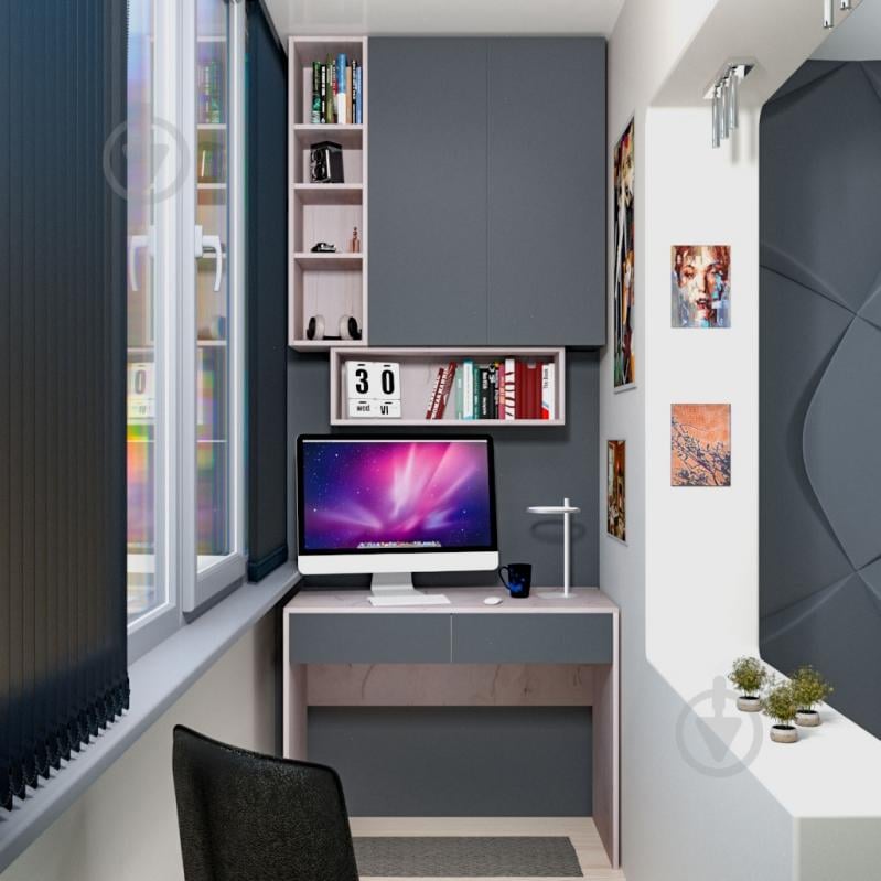 Пенал DC Венето 950х250х290 мм дуб крафт білий / - фото 8 Пенал DC Венето 950х250х290 мм дуб крафт білий / - фото 8