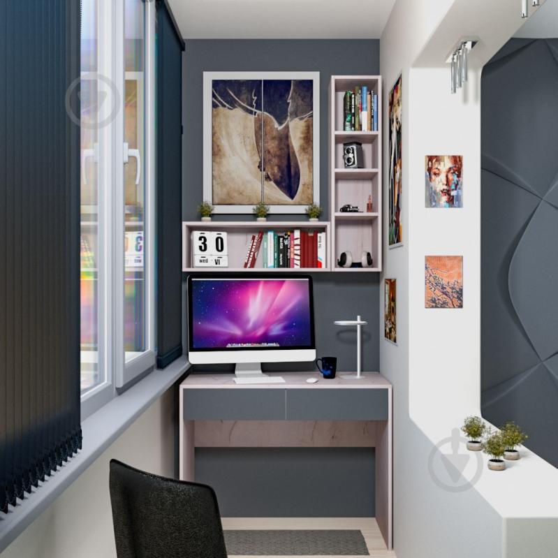 Пенал DC Венето 950х250х290 мм дуб крафт білий / - фото 6 Пенал DC Венето 950х250х290 мм дуб крафт білий / - фото 6