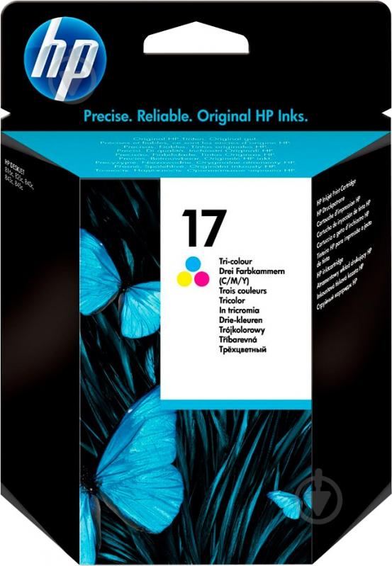 Картридж HP №17 Color C6625A багатокольоровий C6625A - фото 1 Картридж HP №17 Color C6625A багатокольоровий C6625A - фото 1