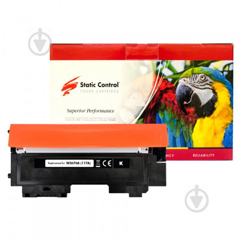 Картридж лазерный Static Control Parrot совместимый для HP W2070A (117A) black - фото 1