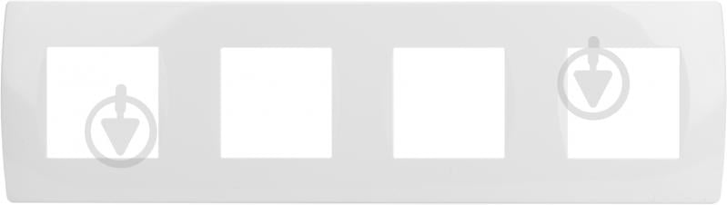 Рамка модульная TEM MODUL 4х2М горизонтальная белый 4324886 - фото 1