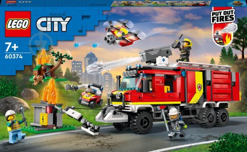 Конструктор LEGO City Машина пожарного расчета 60374 - фото 1