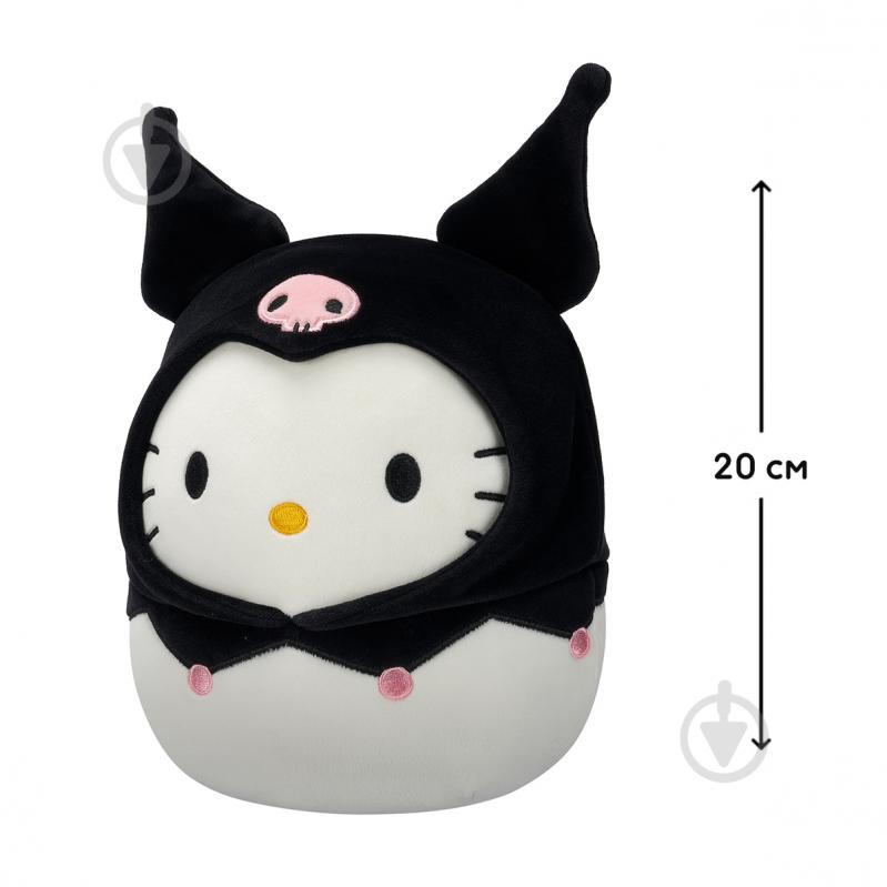 М'яка іграшка SQUISHMALLOWS Хелоу Кітті в образі Куромі 20 см різнокольоровий SQSN00388 - фото 12