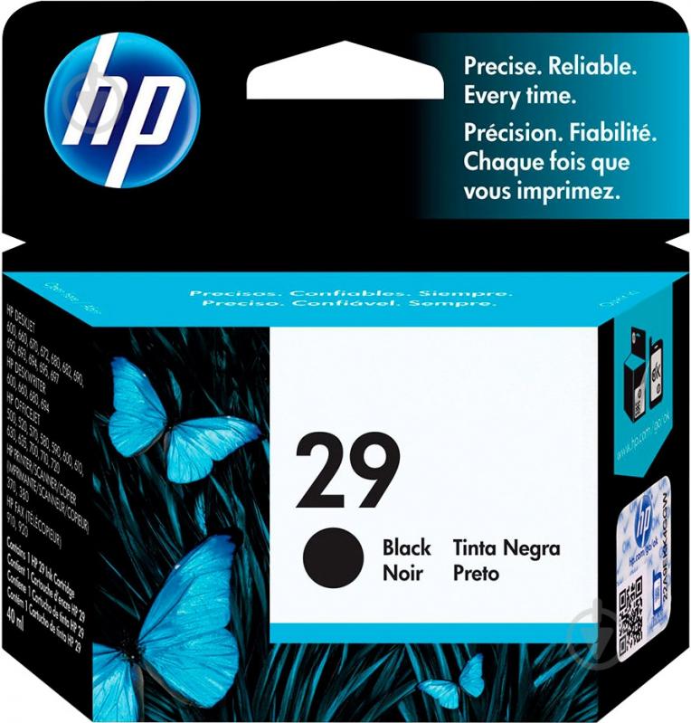 Картридж HP  №29 Black 51629AE черный 51629AE - фото 1