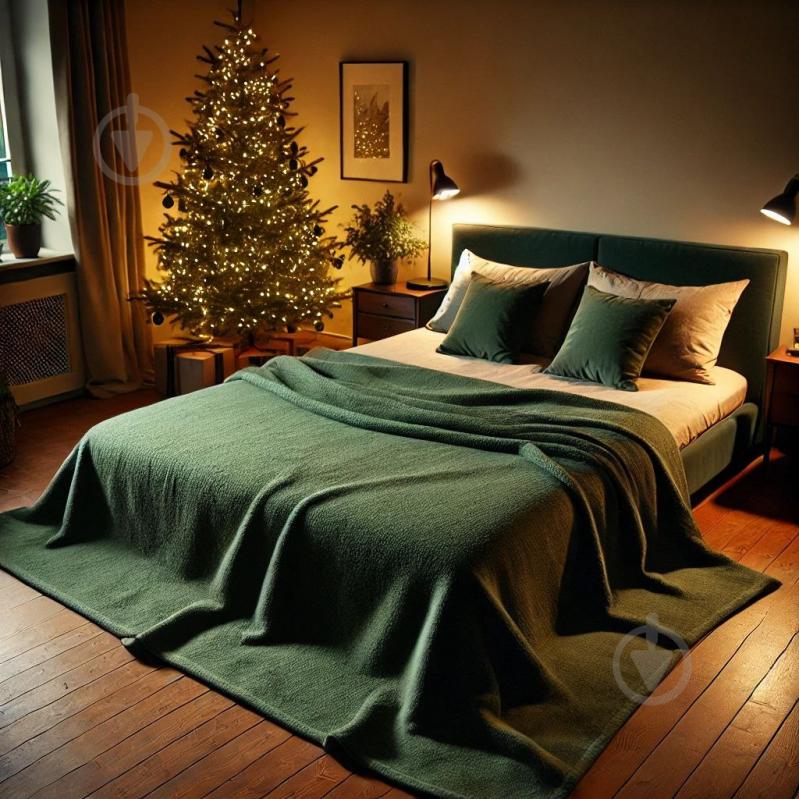 Плед Manner 150x200 см зеленый Emily - фото 3