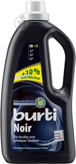 Гель для машинной и ручной стирки Burti Noir + 10% 1,3 л - фото 1