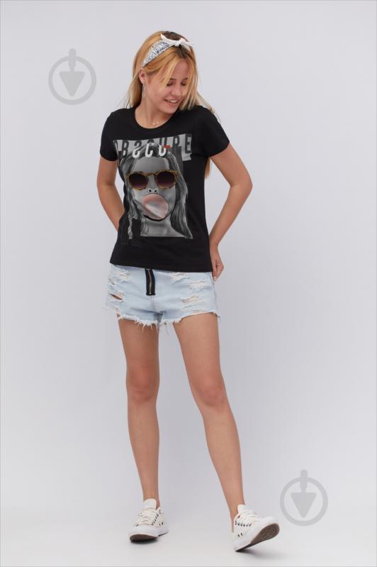 Футболка YAPPI Basic WB1036 р.L черный - фото 2