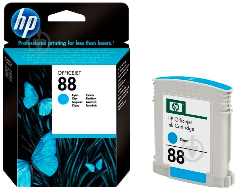 Картридж HP 88 C9386AE cyan - фото 1