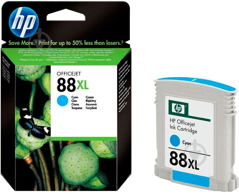 Картридж HP 88XL C9391AE cyan - фото 1