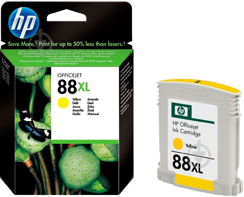 Картридж HP 88XL C9393AE yellow - фото 1