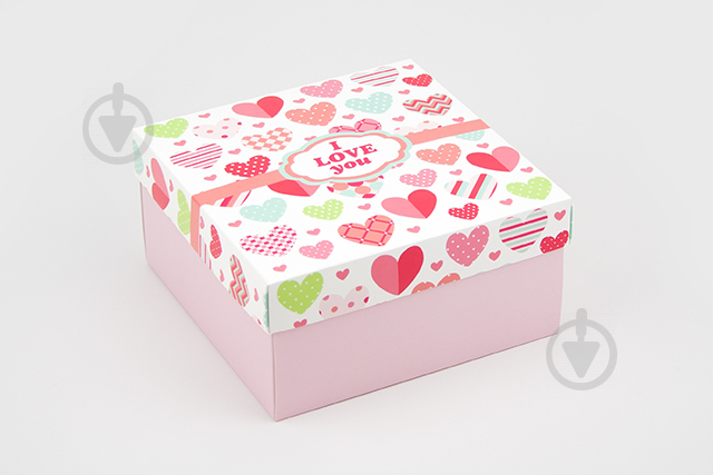 Коробка подарункова квадратная Love 14х14х7 см - фото 1