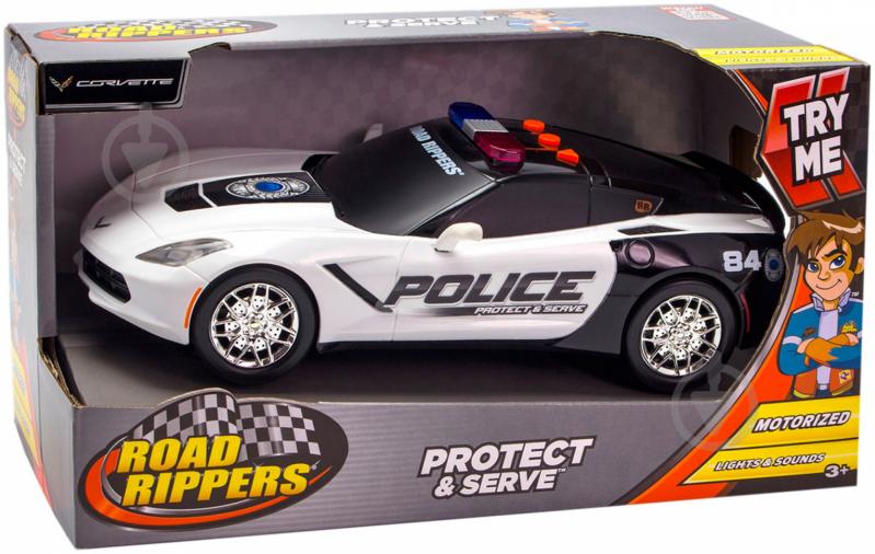 Полицейская машина Toy State Chevy Corvette C7 Protect&Serve 1:24 34595 - фото 4