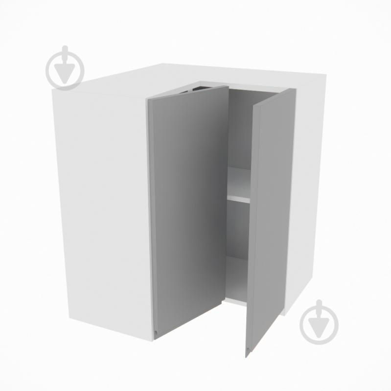 Шкаф Влада (В 60х60 прямой (720)правая) серый бархат/белый - фото 2