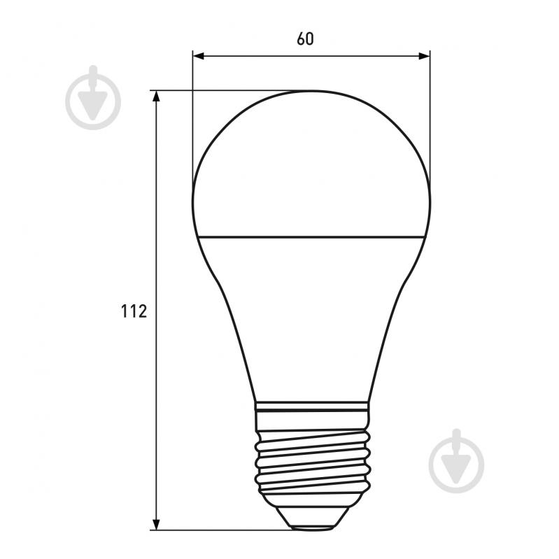 Лампа светодиодная Eurolamp 12 Вт A60 матовая E27 12 В 4000 К LED-A60-12274(12) - фото 3