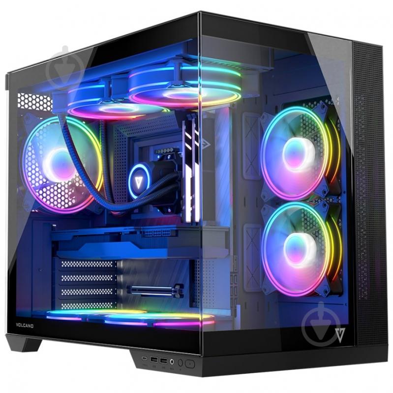 Корпус Modecom Volcano Panorama Apex ARGB 5F MIDI Grey без БП ATX - фото 14