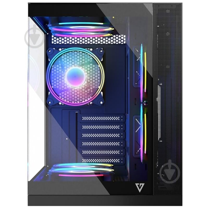 Корпус Modecom Volcano Panorama Apex ARGB 5F MIDI Grey без БП ATX - фото 2