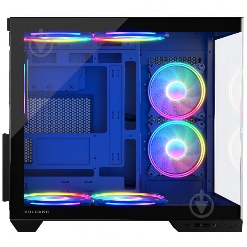 Корпус Modecom Volcano Panorama Apex ARGB 5F MIDI Grey без БП ATX - фото 3