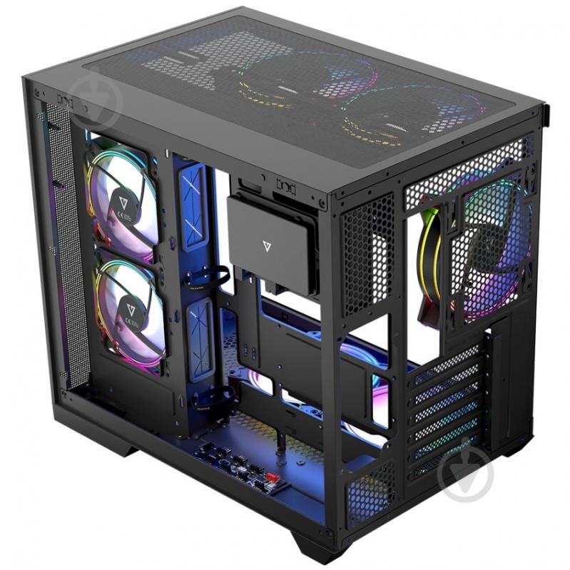 Корпус Modecom Volcano Panorama Apex ARGB 5F MIDI Grey без БП ATX - фото 7