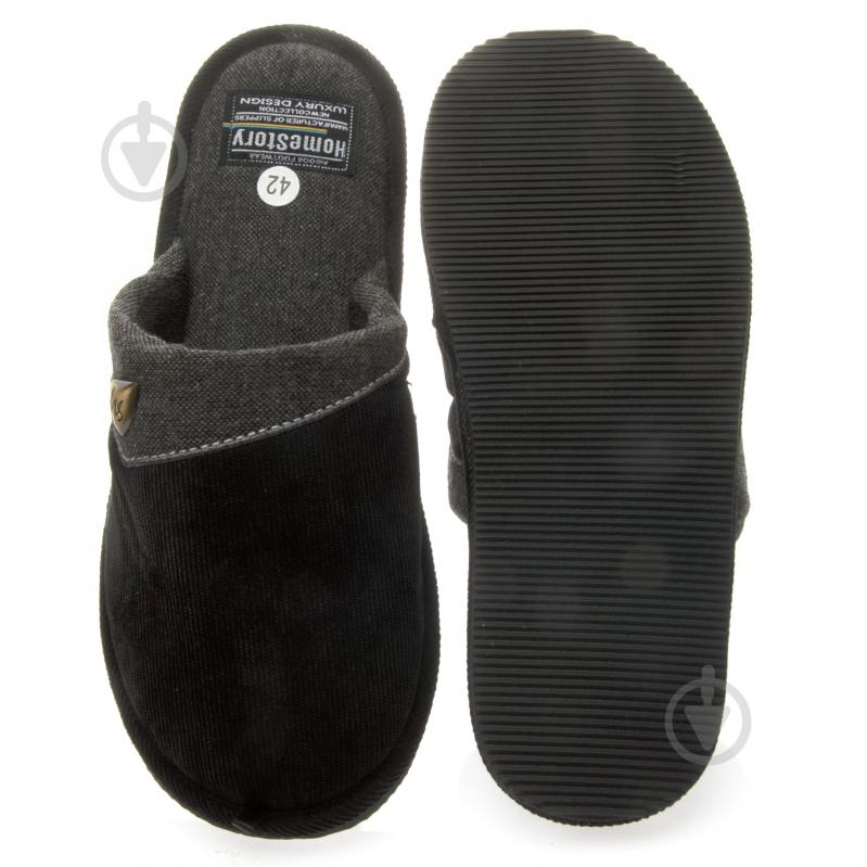 Тапки домашние Home Story 231081-3 р.43 черный - фото 3 Тапки домашние Home Story 231081-3 р.43 черный - фото 3